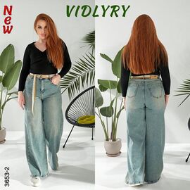 Джинси жіночі 3653-2 l.blue р.28-33 "Vidlyry" недорого оптом від прямого постачальника