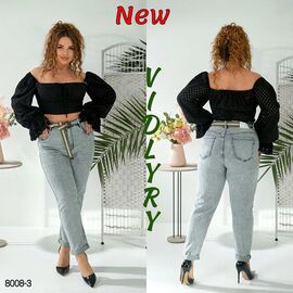 Джинси жіночі 8008-3 l.blue р.32-42 "Vidlyry" недорого оптом від прямого постачальника