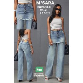 Джинси жіночі 2683H blue р.XS-XL "Vidlyry" недорого оптом від прямого постачальника
