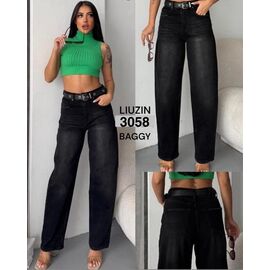 Фотография Джинсы женские 3058 d.grey р.25-30 "Ruxa" недорого оптом от прямого поставщика