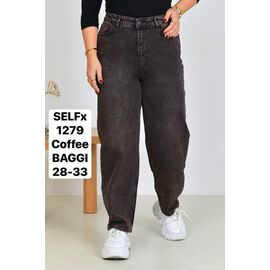 Джинси жіночі 1279 brown р.28-33 "Ruxa" недорого оптом від прямого постачальника