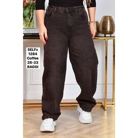 Джинси жіночі 1284 brown р.28-33 "Ruxa" недорого оптом від прямого постачальника