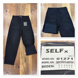 Джинси жіночі утеплені 1271 black р.30-36 "Ruxa" недорого оптом від прямого постачальника