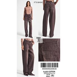 Джинси жіночі 3097-2-16 brown р.32-36 "Ruxa" недорого оптом від прямого постачальника