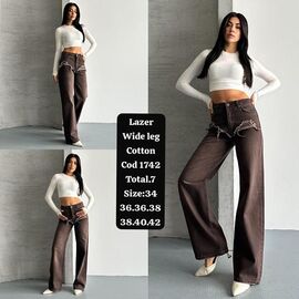 Джинси жіночі 1742 brown р.34-40 "Ruxa" недорого оптом від прямого постачальника