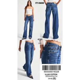 Джинси жіночі 4103-2-5 blue р.34-42 "Ruxa" недорого оптом від прямого постачальника