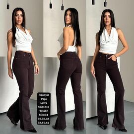 Джинси жіночі 1810 brown р.34-42 "Ruxa" недорого оптом від прямого постачальника