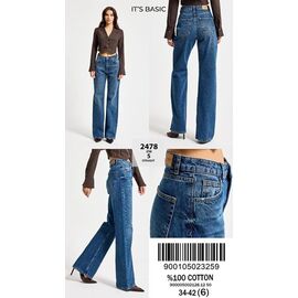 Джинси жіночі 2478-2-5 blue р.34-42 "Ruxa" недорого оптом від прямого постачальника