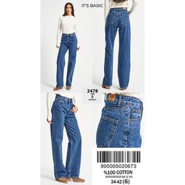 Джинси жіночі 2478-1-5 blue р.34-42 "Ruxa" недорого оптом від прямого постачальника