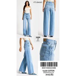 Джинси жіночі 2499-2-3 l.blue р.34-42 "Ruxa" недорого оптом від прямого постачальника