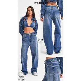 Джинси жіночі 3144-2-5 blue р.34-42 "Ruxa" недорого оптом від прямого постачальника