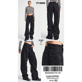 Джинси жіночі 3165-1-1 black р.34-42 "Ruxa" недорого оптом від прямого постачальника