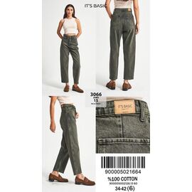 Джинси жіночі 3066-20-15 green р.34-42 "Ruxa" недорого оптом від прямого постачальника