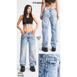 Джинси жіночі 3171 l.blue р.34-42 "Ruxa" недорого оптом від прямого постачальника
