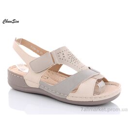 Фотография Босоножки женские летние Лето X109-10 (8 пар р.37-42) "Chunsen" недорого оптом от прямого поставщика