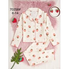 Фотография Пижама детская на девочку размеры 6-14 "FLOWER" недорого от прямого поставщика