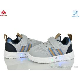Фотография Кроссовки детские модные Весна/осень HY603-1D LED (8 пар р.21-26) "KIMBOO" недорого оптом от прямого поставщика