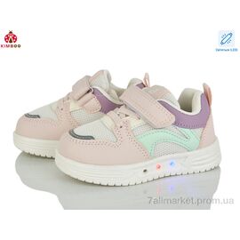 Фотография Кроссовки детские модные Весна/осень HY602-1F LED (8 пар р.21-26) "KIMBOO" недорого оптом от прямого поставщика