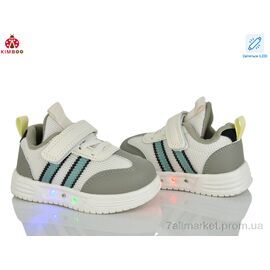 Фотография Кроссовки детские модные Весна/осень HY603-1L LED (8 пар р.21-26) "KIMBOO" недорого оптом от прямого поставщика