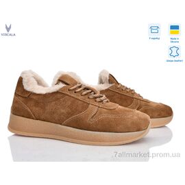 Фотография Кроссовки женские модные зима 21263-1-6 верб VL camel з. (6 пар р.36-41) "Viscala" недорого оптом от прямого поставщика