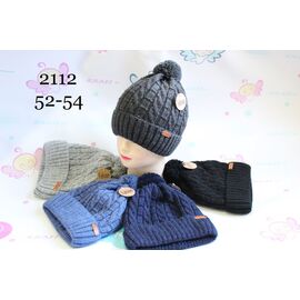 Фотография Шапка детская зимняя на мальчика 2112 mix зима р.52-54 "Red Hat" недорого оптом от прямого поставщика