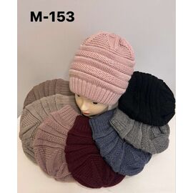 Шапка зимова жіноча KA-M153 mix двойная р.54-58 "Red Hat" недорого оптом від прямого постачальника