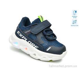 Фотография Кроссовки детские модные Весна/осень 65048F LED (8 пар р.21-26) "TOM.M" недорого оптом от прямого поставщика