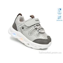 Фотография Кроссовки детские модные Весна/осень 65046B LED (8 пар р.21-26) "TOM.M" недорого оптом от прямого поставщика
