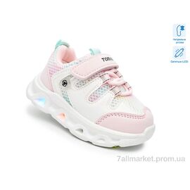 Фотография Кроссовки детские модные Весна/осень 65046E LED (8 пар р.21-26) "TOM.M" недорого оптом от прямого поставщика