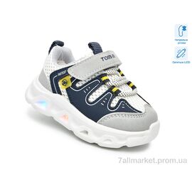 Фотография Кроссовки детские модные Весна/осень 65046K LED (8 пар р.21-26) "TOM.M" недорого оптом от прямого поставщика