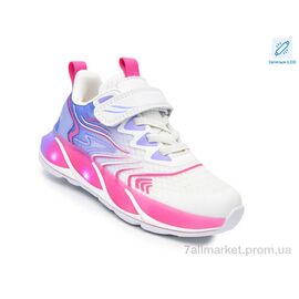 Фотография Кроссовки детские модные Весна/осень 60002Y LED (8 пар р.27-32) "TOM.M" недорого оптом от прямого поставщика