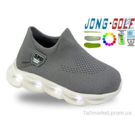 Фотография Кроссовки детские модные Весна/осень A11729-2 LED (8 пар р.20-27) "Jong Golf" недорого оптом от прямого поставщика