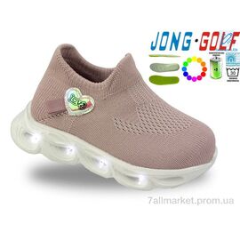 Фотография Кроссовки детские модные Весна/осень A11729-8 LED (8 пар р.20-27) "Jong Golf" недорого оптом от прямого поставщика