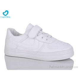 Фотография Кроссовки детские модные Весна/осень 301-А білий (7 пар р.25-30) "Comfort-baby" недорого оптом от прямого поставщика