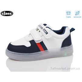 Кросівки дитячі модні Весна/осінь 10-2 navy LED (10 пар р.26-30) "Wei Wei-Class" недорого оптом від прямого постачальника