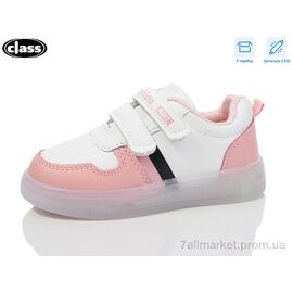 Кросівки дитячі модні Весна/осінь 10-2 pink LED (10 пар р.26-30) "Wei Wei-Class" недорого оптом від прямого постачальника