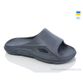 Шльопанці чоловічі пляжні Літо П43 графіт (6 пар р.40-45) "Inblue" недорого оптом від прямого постачальника