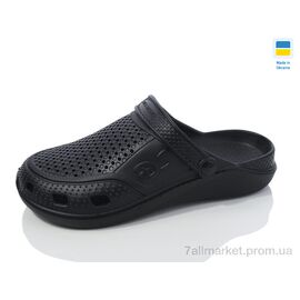 Крокси чоловічі легкі Літо Сабо 06 чол. чорний (6 пар р.40-45) "Inblue" недорого оптом від прямого постачальника