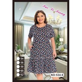 Плаття жіноче домашнє р-ри 54-62 (мікс) "FLOWER" купити недорого від прямого постачальника