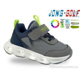 Фотография Кроссовки детские модные Весна/осень B11813-2 LED (8 пар р.26-31) "Jong Golf" недорого оптом от прямого поставщика