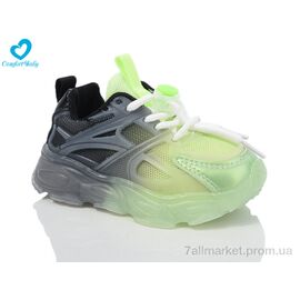 Фотография Кроссовки детские модные Весна/осень 158А зелений (6 пар р.21-25) "Comfort-baby" недорого оптом от прямого поставщика