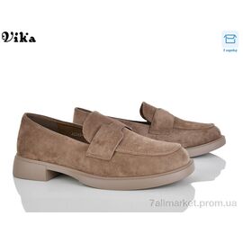 Фотография Туфли женские стильные Весна/осень A2345-20 brown (6 пар р.36-40) "Vika" недорого оптом от прямого поставщика