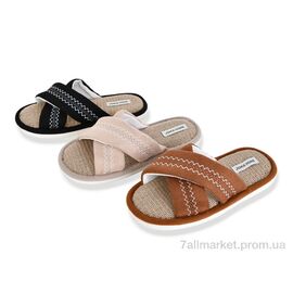 Фотография Тапки женские для дома Весна/осень MD10397 mix (24 пар р.36-41) "YZY" недорого оптом от прямого поставщика