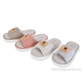 Фотография Тапки женские для дома Весна/осень MD10396 mix (24 пар р.36-41) "YZY" недорого оптом от прямого поставщика