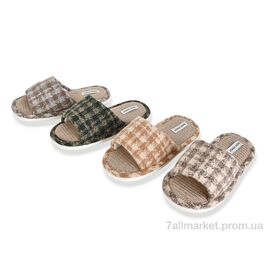 Фотография Тапки женские для дома Весна/осень MD10392 mix (24 пар р.36-41) "YZY" недорого оптом от прямого поставщика