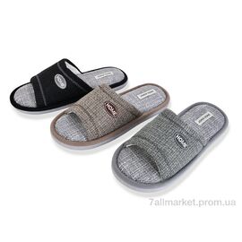 Фотография Тапки мужские домашние Весна/осень MU10403 mix (24 пар р.41-46) "YZY" недорого оптом от прямого поставщика