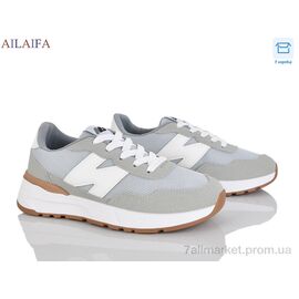 Фотография Кроссовки женские модные Весна/осень N07 grey (8 пар р.36-41) "Ailaifa" недорого оптом от прямого поставщика