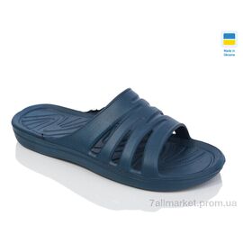 Шльопанці чоловічі пляжні Літо Крабік синій (8 пар р.40-45) "Lot Shoes" недорого оптом від прямого постачальника