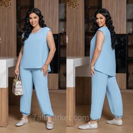 Фотография Костюм двойка женский шелк Прадо размеры 46-60 "LADA" недорого от прямого поставщик