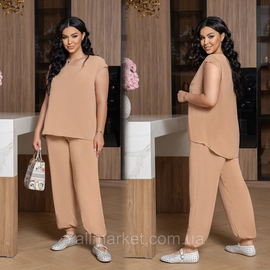 Фотография Костюм двойка женский шелк Прадо размеры 46-60 "LADA" недорого от прямого поставщик